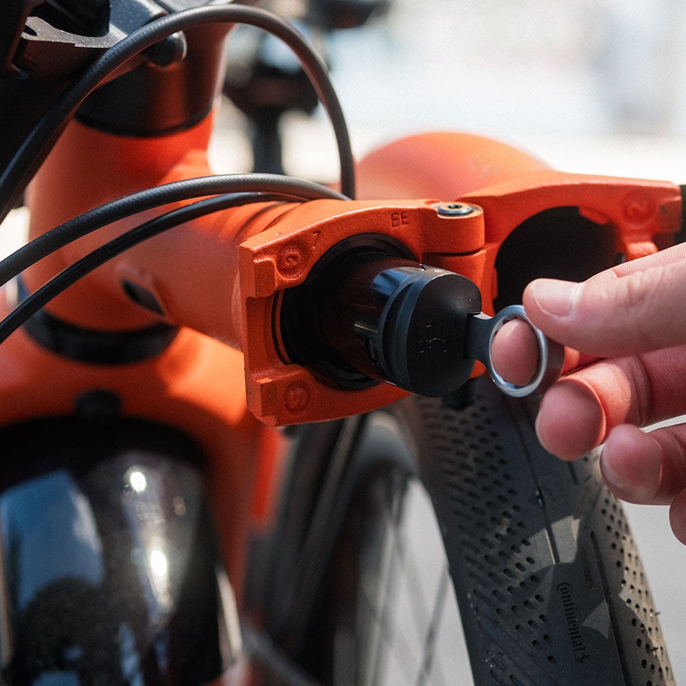 Close-up of G Line toolkit in bike frame