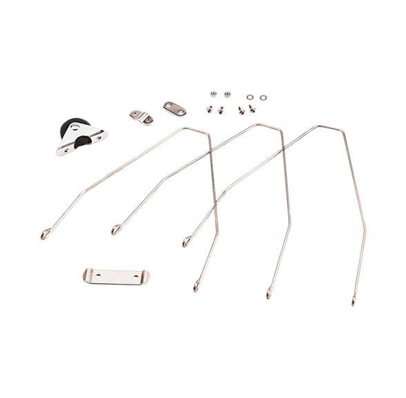 Rear Fender Stay Set Incl Roller & Fittings