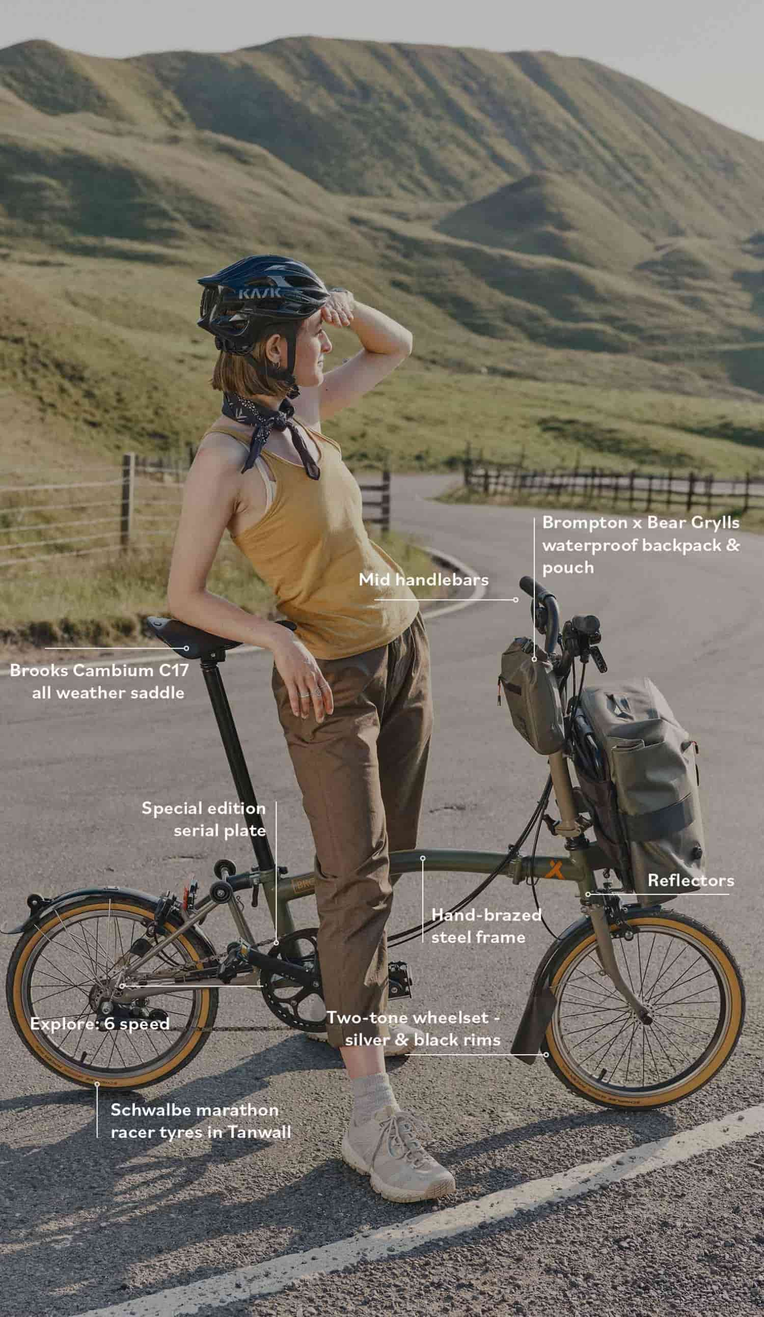 Brompton x Bear Grylls - Bike Graphic
