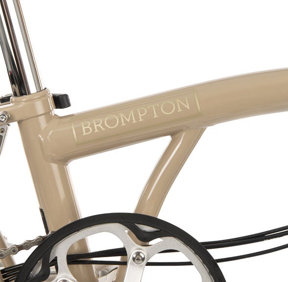Barbour x Brompton bike close up