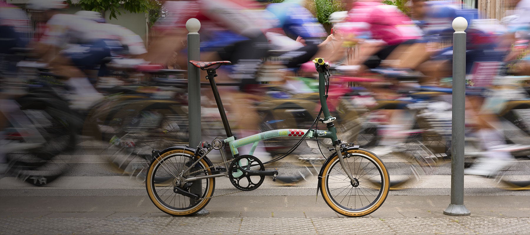 Brompton x Tour de France bikes