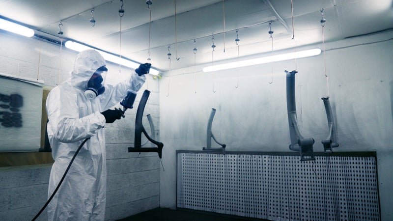 Zoomed in detail of Cerakote coating