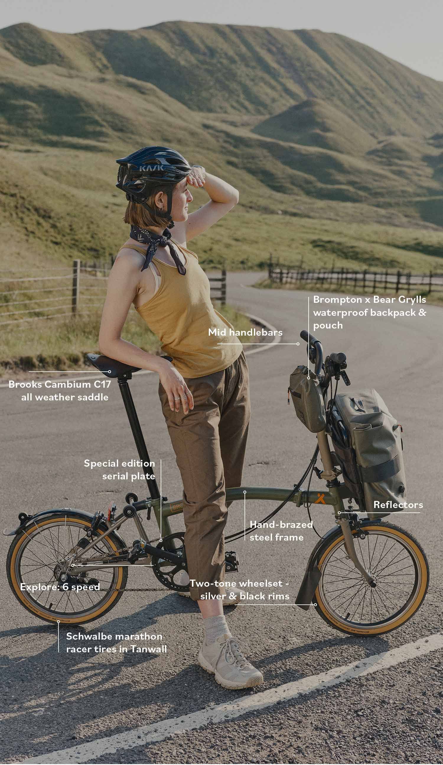 Brompton x Bear Grylls - Bike Graphic