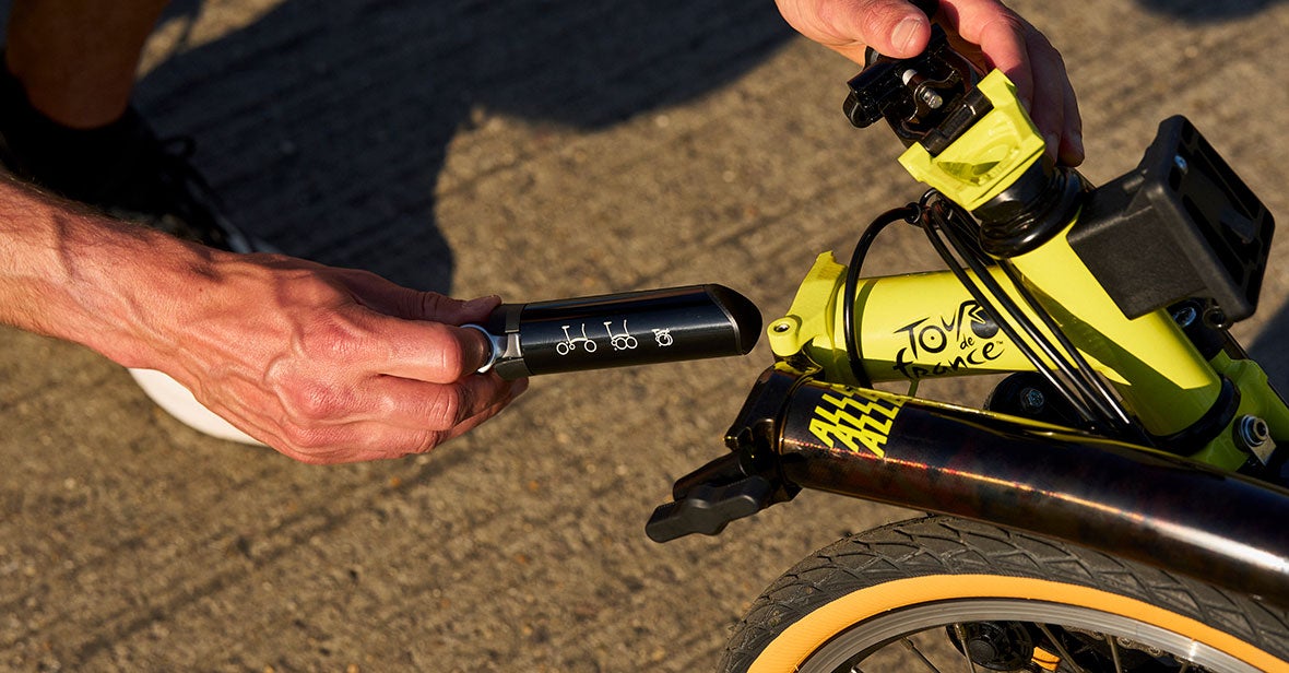 Brompton Toolkit being used