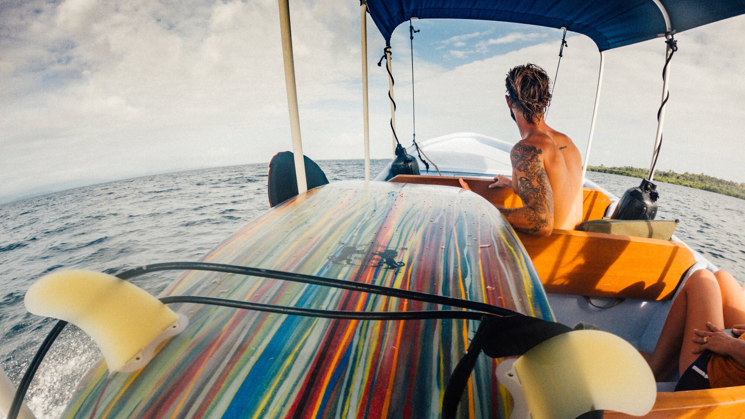Going surfing in Bocas del Toro in Panama.