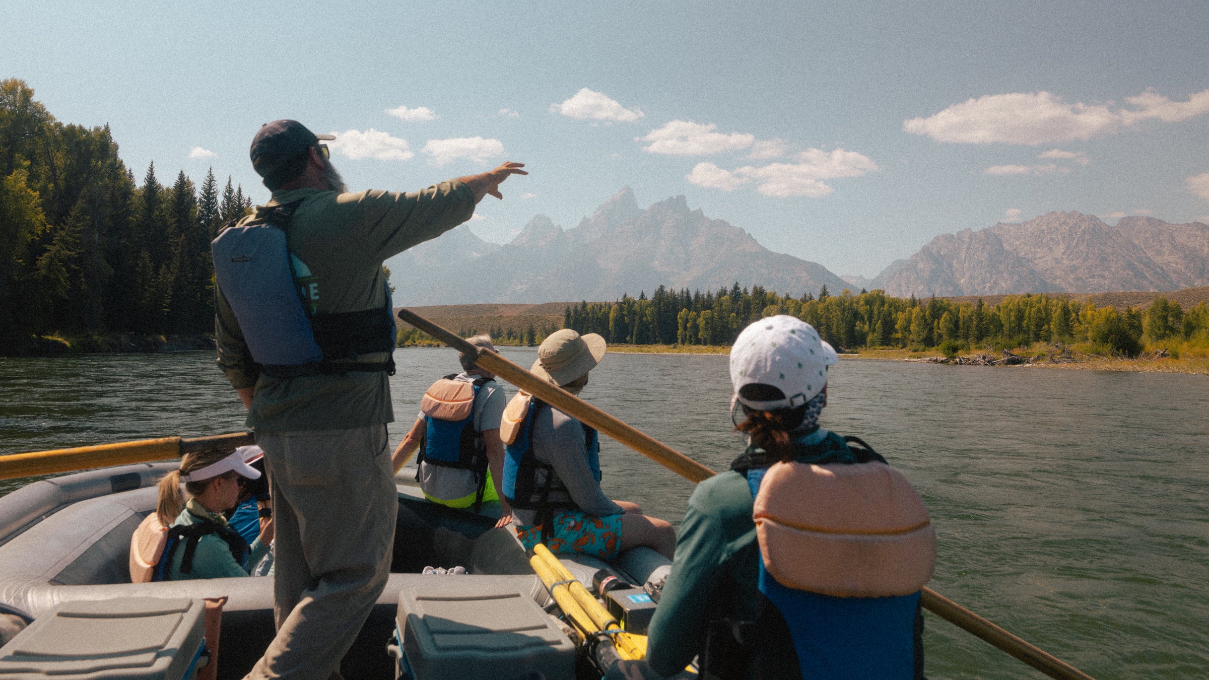 Taking in the scenery along the Snake River.