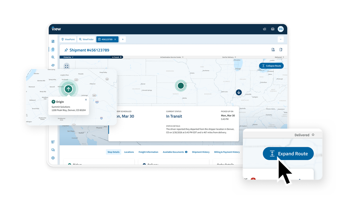 ArcBest View now offers a real-time tracking map for expedite and truckload shipments.