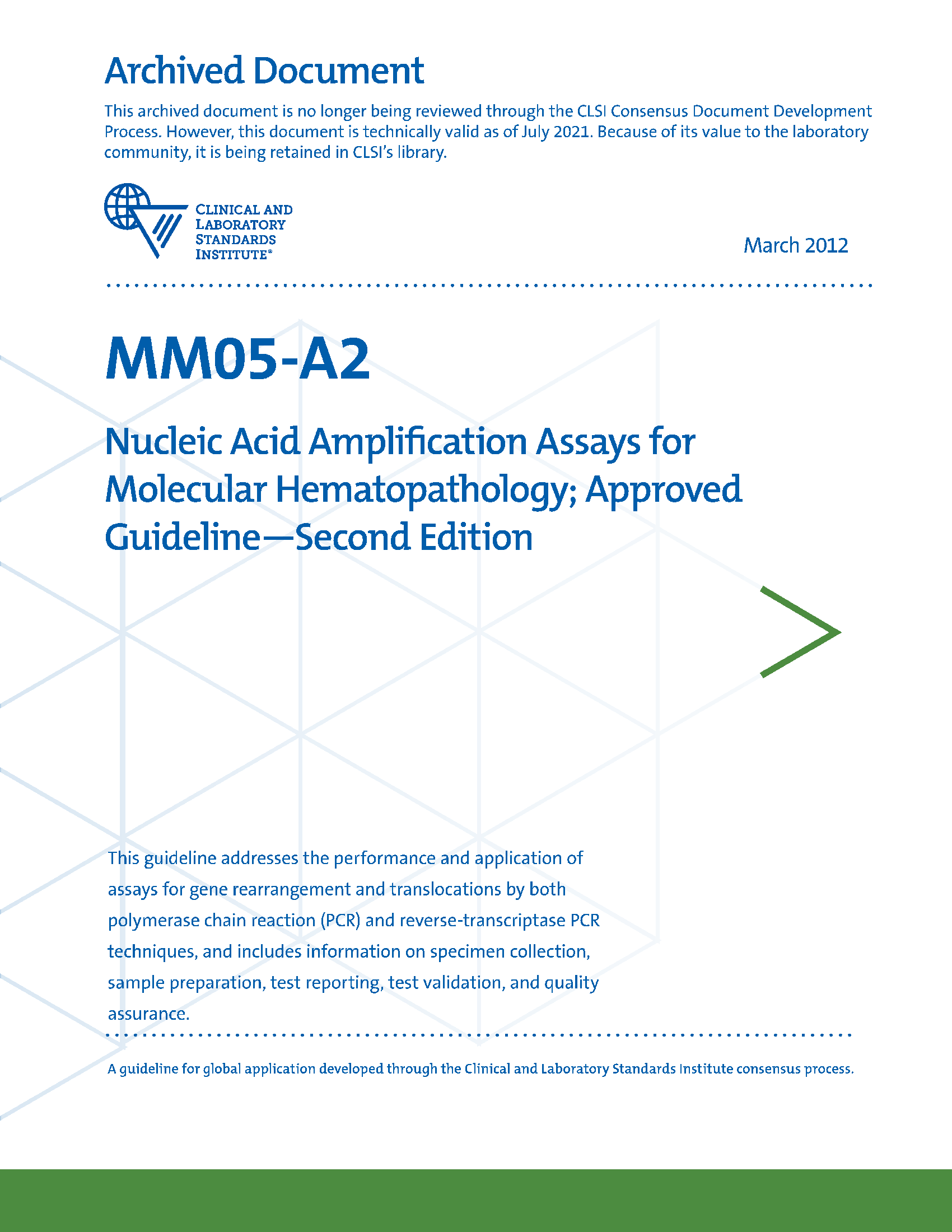 MM05 | Nucleic Acid Amplification Assays for Molecular Hematopathology