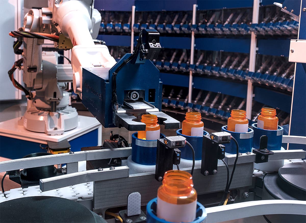 Pharmacy automation equipment used in fulfillment of pharmacy orders