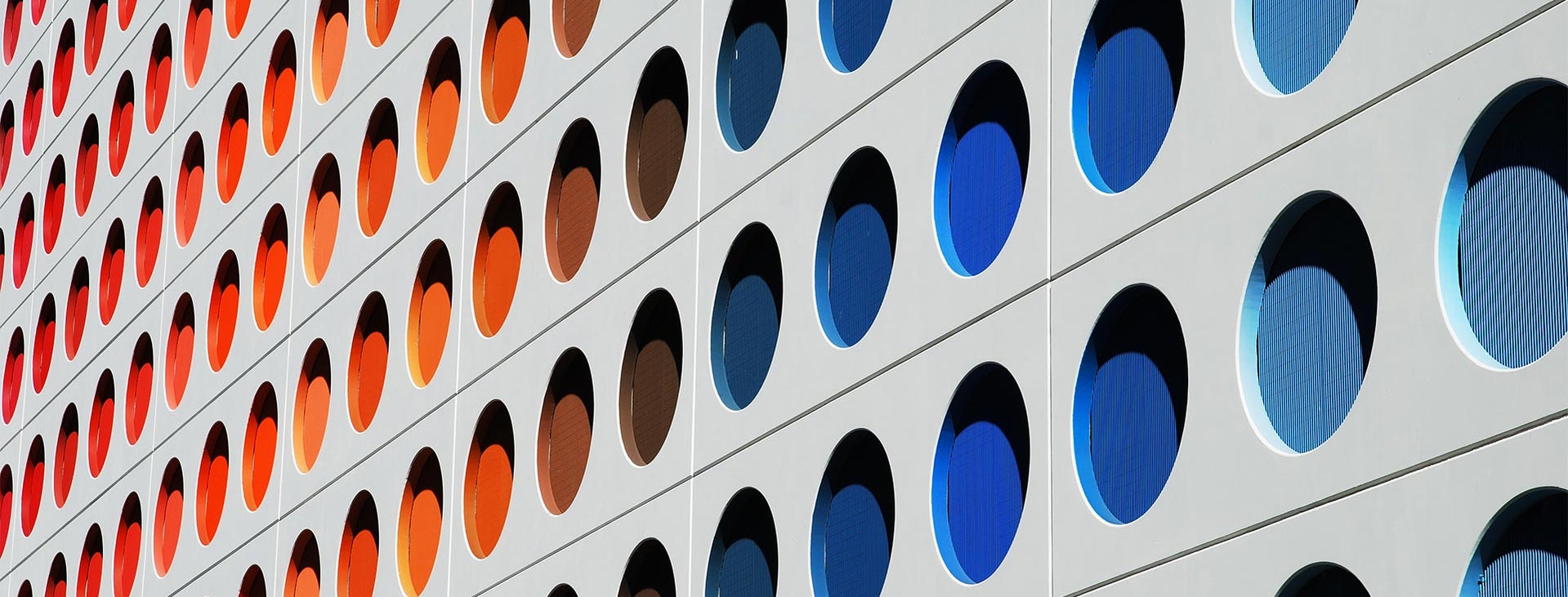 Colorful circles on building in Miami_PPT
