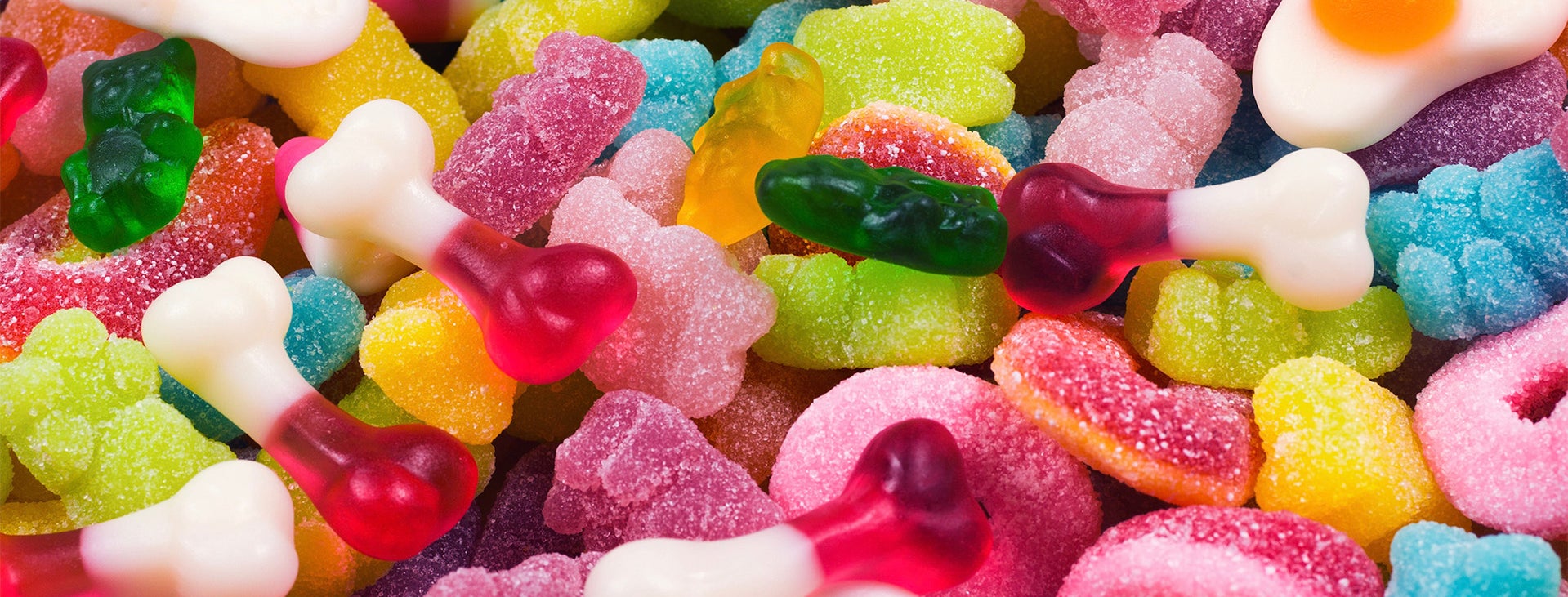 Assorted gummy candies