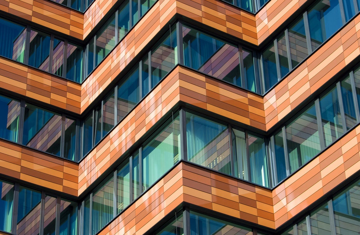 Fragment of modern urban architecture